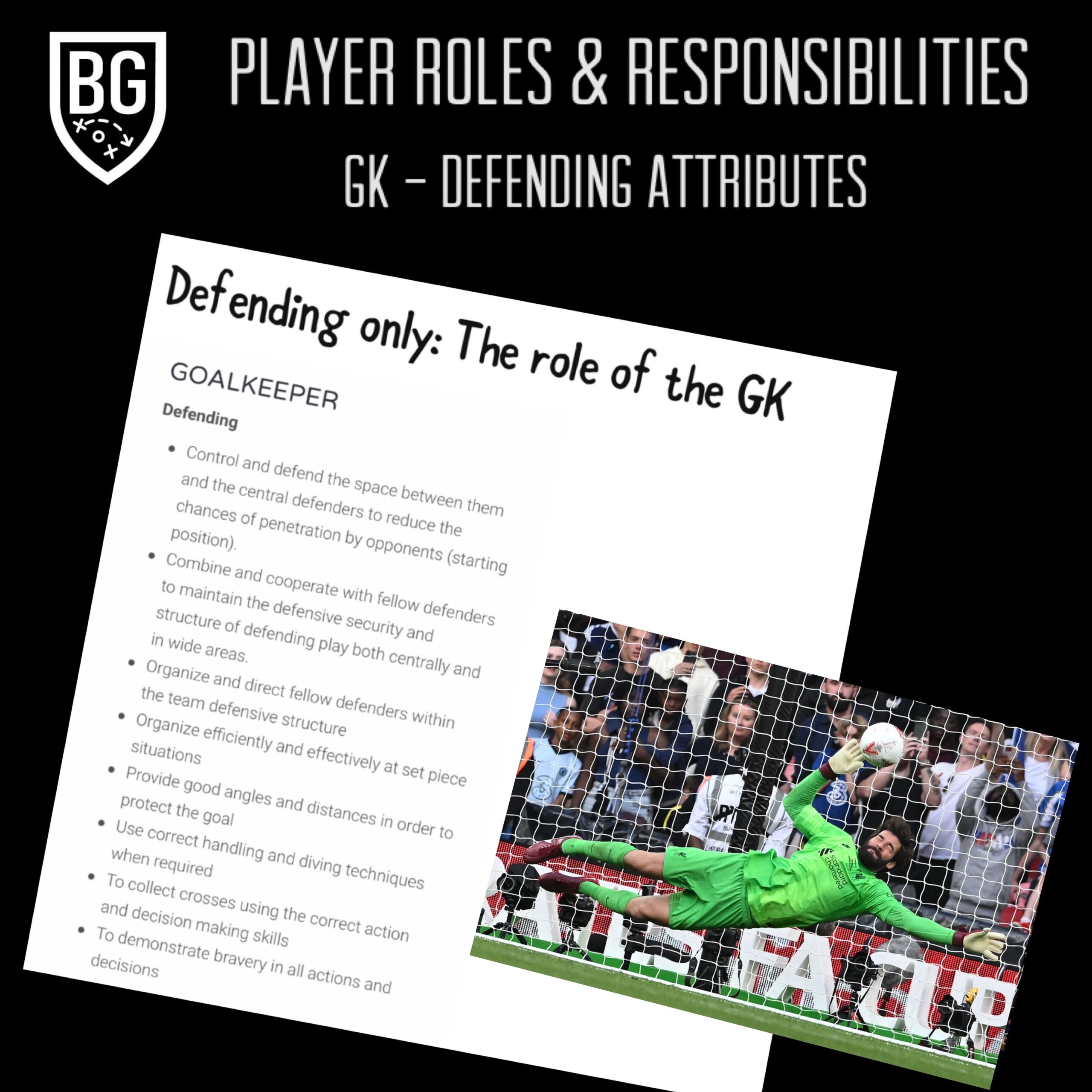 Goalkeeper - Boys and men’s - Bill Gill Football Coaching